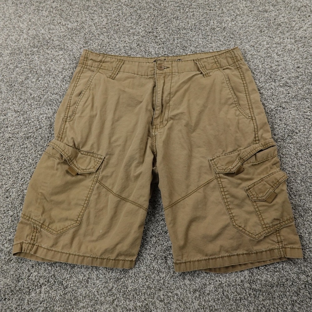 VTG Plugg Shorts Mens 33 Brown Cargo Hiking Military Baggy Skate‎ Grunge 00s Y2K